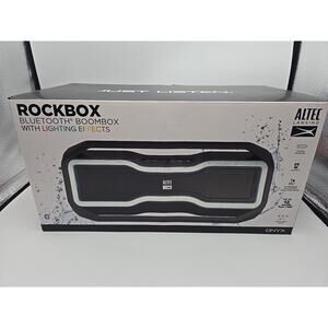 Altec Lansing RockBox Bluetooth Boombox with Lighting Effects Speaker IMW991-BLK
